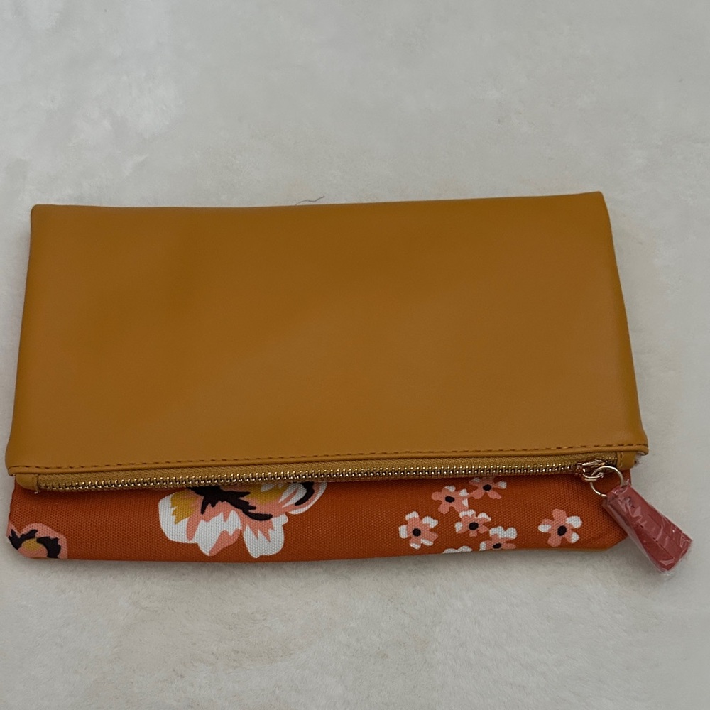 Floral Orange Clutch